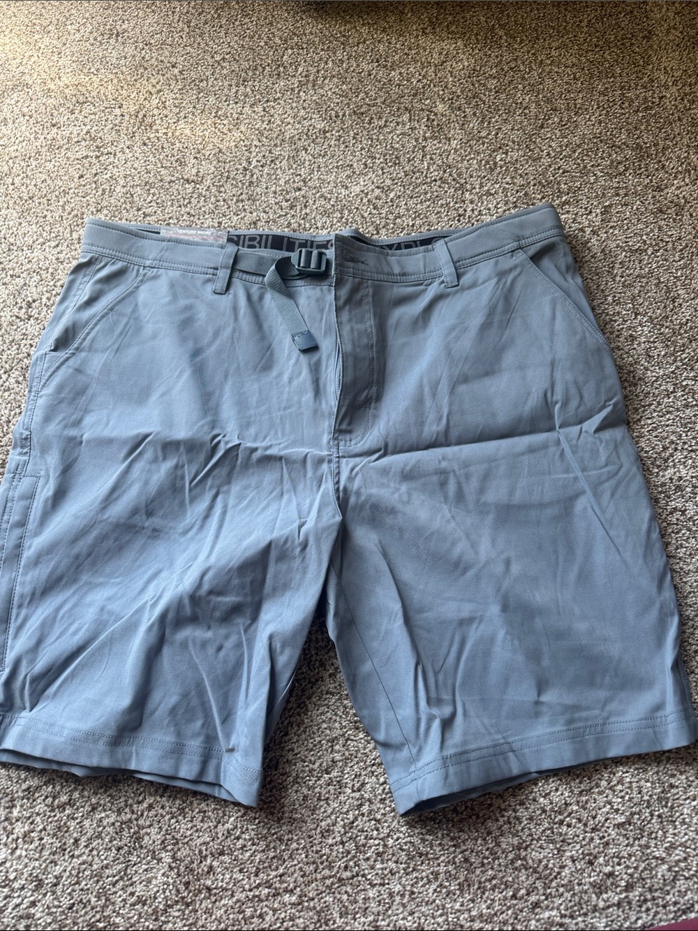 Gerry Weber Men's Casual Belted Shorts - Gray